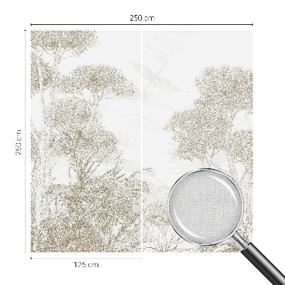 3D fototapetas su tropinių augalų motyvu