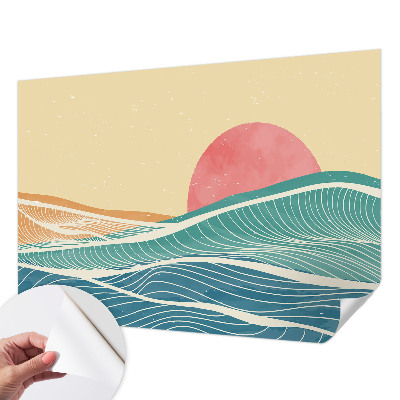 3D fototapetas sienoms Havbølger