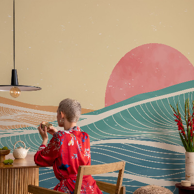 3D fototapetas sienoms Havbølger