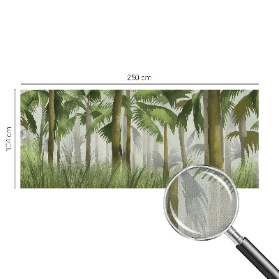 Savaime lipnus fototapetas su tropikų motyvu