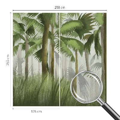 Savaime lipnus fototapetas su tropikų motyvu