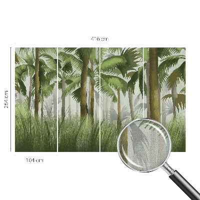 Savaime lipnus fototapetas su tropikų motyvu
