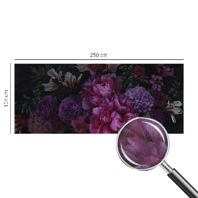 Savaime lipnus fototapetas su gėlėmis dekoru elegantišku stiliumi