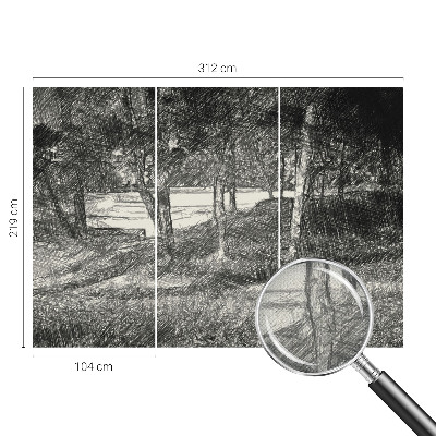 3D fototapetas su laisvu kraštovaizdžiu