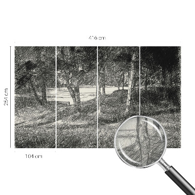 3D fototapetas su laisvu kraštovaizdžiu