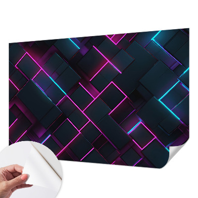 Tapetai su neongeometriniu raštu
