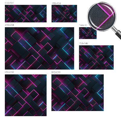Tapetai su neongeometriniu raštu