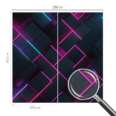 Tapetai su neongeometriniu raštu