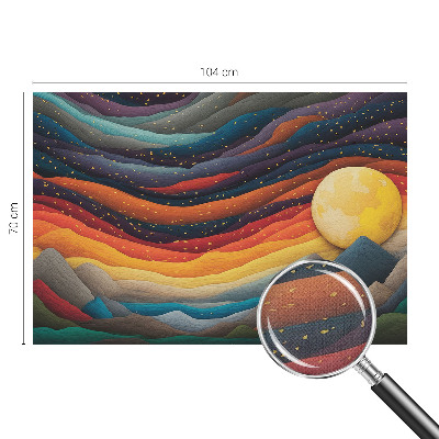 3D fototapetas Spalvingi kalnai