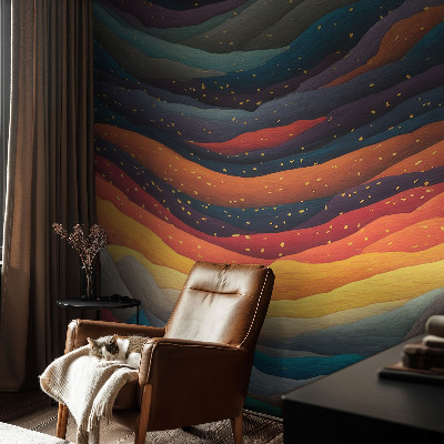 3D fototapetas Spalvingi kalnai