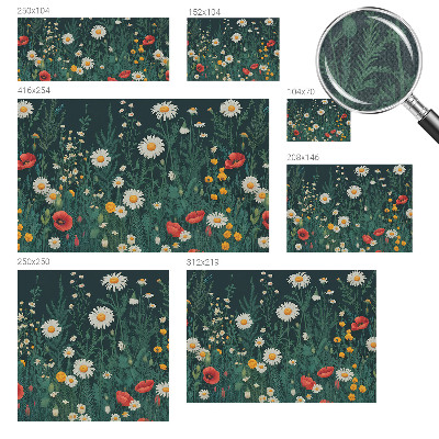 3D fototapetas Vilde bloomster