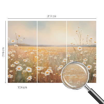 3D fototapetas sienoms su gėlių pieva (Blomsterengas) dizainu