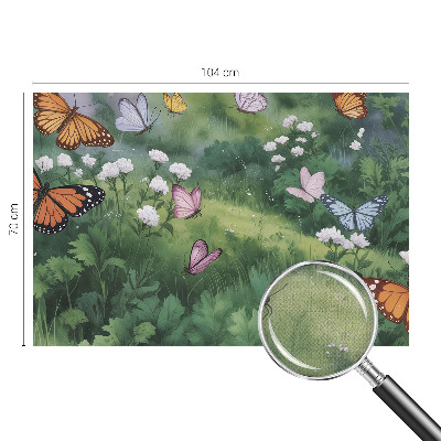 3D fototapetas sienoms su vasaros skrydžio ant variklio motyvu