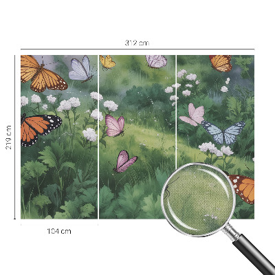 3D fototapetas sienoms su vasaros skrydžio ant variklio motyvu