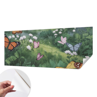 3D fototapetas sienoms su vasaros skrydžio ant variklio motyvu