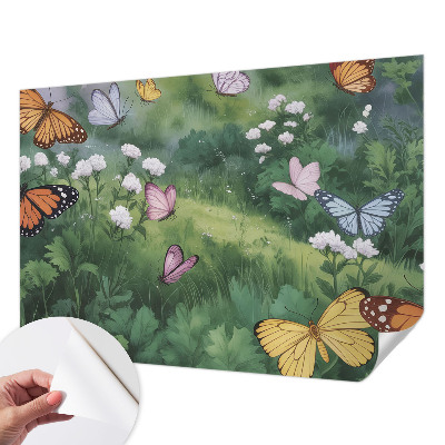 3D fototapetas sienoms su vasaros skrydžio ant variklio motyvu