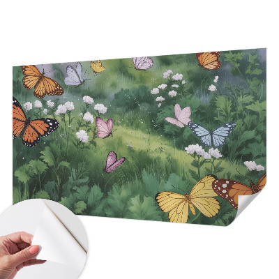 3D fototapetas sienoms su vasaros skrydžio ant variklio motyvu