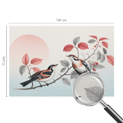 3D fototapetas Siddende fugle