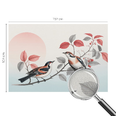 3D fototapetas Siddende fugle