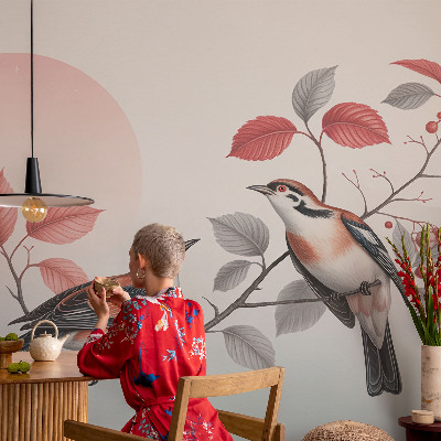 3D fototapetas Siddende fugle