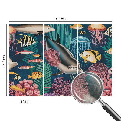 Savaime lipnus fototapetas Povandeninė fauna