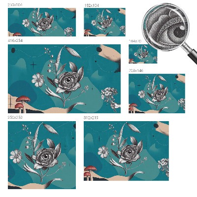 3D fototapetas sienoms Blomsterøje