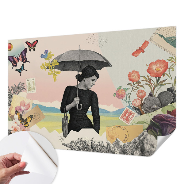 Tapetai Romantiškas koliažas