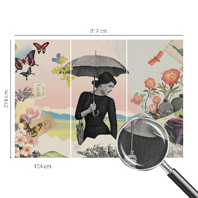 Tapetai Romantiškas koliažas