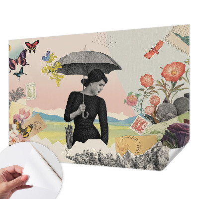 Tapetai Romantiškas koliažas