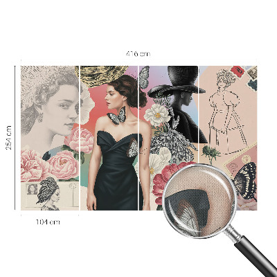 3D fototapetas Žiedai ir portretai