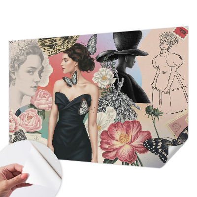 3D fototapetas Žiedai ir portretai