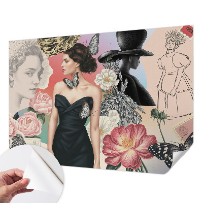 3D fototapetas Žiedai ir portretai