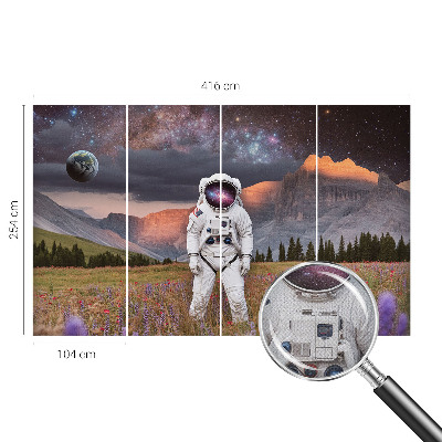 3D fototapetas sienoms Kosmisko kraštovaizdis