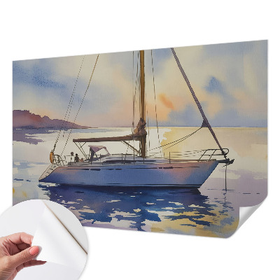 3D fototapetas su jachta „Sejlbåd Vest“