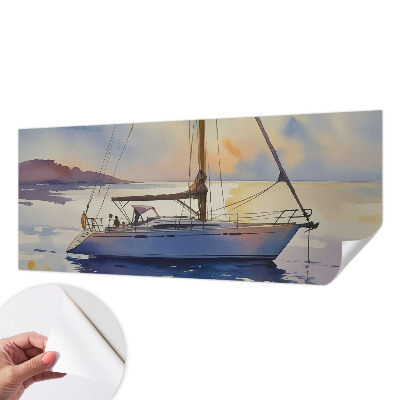 3D fototapetas su jachta „Sejlbåd Vest“