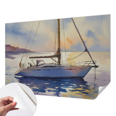 3D fototapetas su jachta „Sejlbåd Vest“