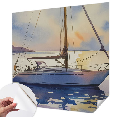 3D fototapetas su jachta „Sejlbåd Vest“