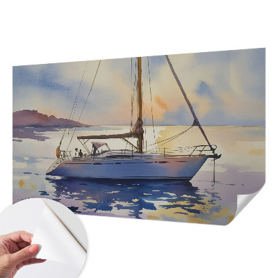 3D fototapetas su jachta „Sejlbåd Vest“