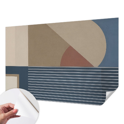 Savaime lipnus fototapetas su harmonine geometrine kompozicija