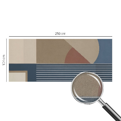 Savaime lipnus fototapetas su harmonine geometrine kompozicija