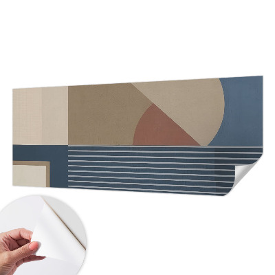 Savaime lipnus fototapetas su harmonine geometrine kompozicija