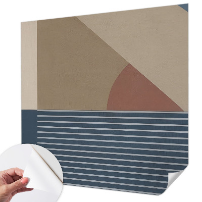 Savaime lipnus fototapetas su harmonine geometrine kompozicija