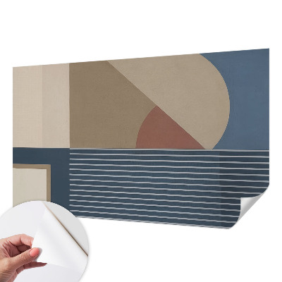 Savaime lipnus fototapetas su harmonine geometrine kompozicija