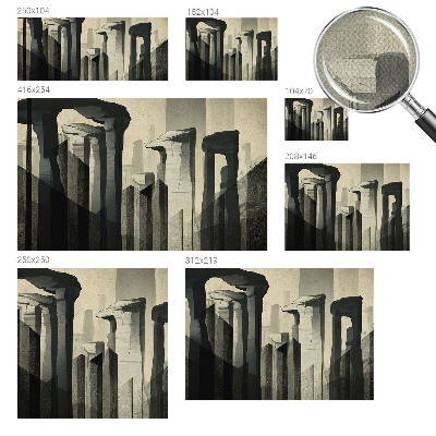 Savaime lipnus fototapetas Rå architektūra