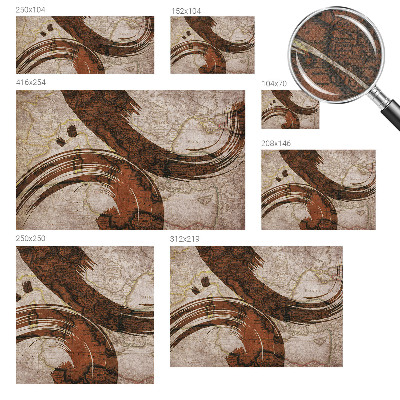 3D fototapetas Meninis žemėlapis