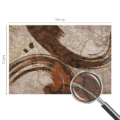 3D fototapetas Meninis žemėlapis