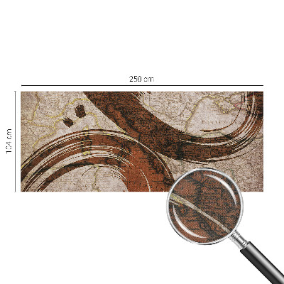 3D fototapetas Meninis žemėlapis