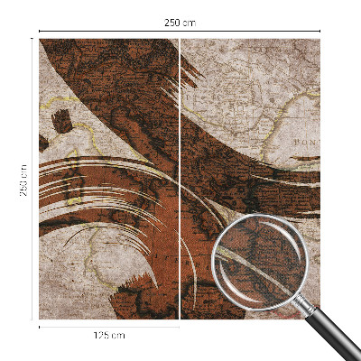 3D fototapetas Meninis žemėlapis