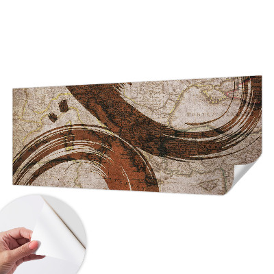 3D fototapetas Meninis žemėlapis