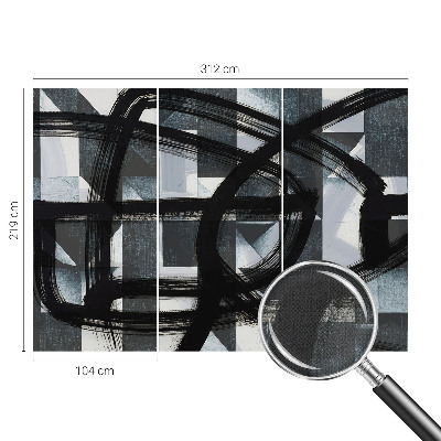 3D fototapetas sienoms Ekspresyvinė geometrija